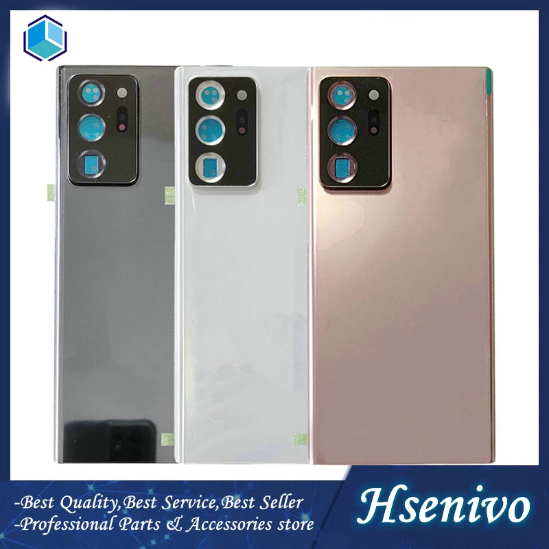 Задняя крышка корпуса Hsenivo для Samsung Galaxy NOTE20 NOTE 20 Ultra без объектива камеры.