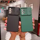 Слайд объектив Защита мягкий силиконовый чехол из ТПУ для Samsung Galaxy S21 ультра S20 FE плюс A52 A72 A32 5G A51 A71 4G противоударный чехол
