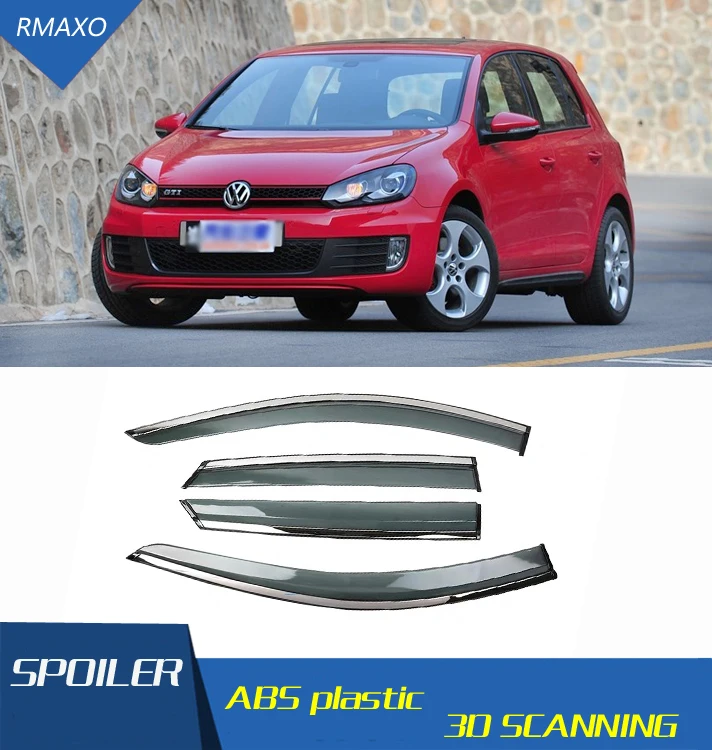 Защитный козырек от солнца и дождя для Golf 6 GTI 2010-2013 автомобильные аксессуары 4