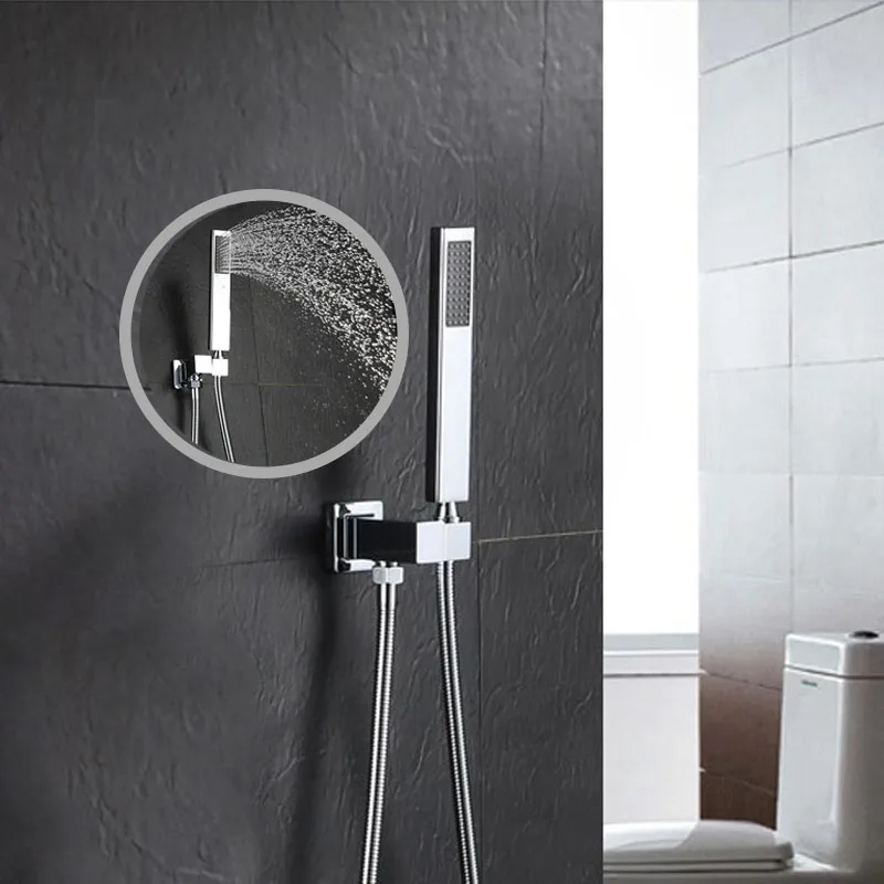 

20" Round LED Bathroom Faucet Set Ultrathin Shower Head 304 Rainfall Shower Column Thermostat Display Mixing Valve Saving Water