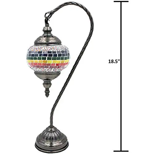 LaModaHome мозаика Турецкая лампа марокканский Стекло в стиле Лебединая шея Фонари