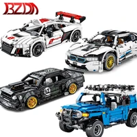 sembo technical blocks city speed champion car red track racing car building blocks vehicle model bricks toys for children boys