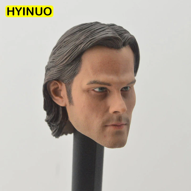 

1/6 Scale Winchester SUPERNATURAL Jared Padalecki Leading the male man boy head carving head gear f 12" Action Figure Body Acc