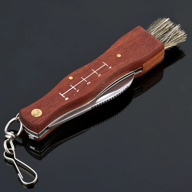 Складной нож складной деревянная мини грибной трения ручка Портативный