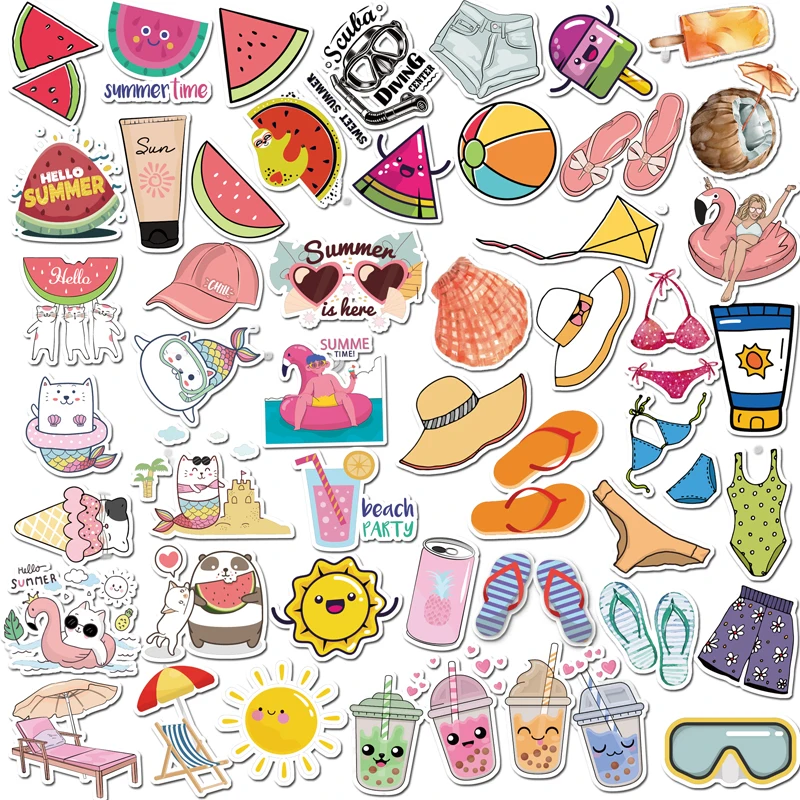 100 шт. летние стикеры s для путешествий чемодан скейтборд Скрапбукинг