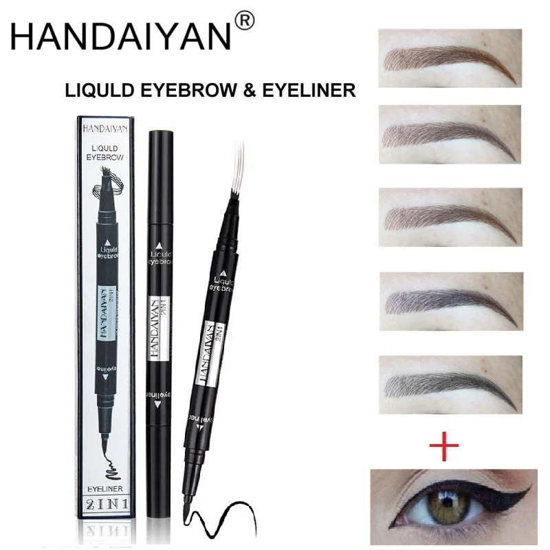 HANDAIYAN 2 в 1 4 наконечника микроблейдинг ручка для бровей + жидкая петелька