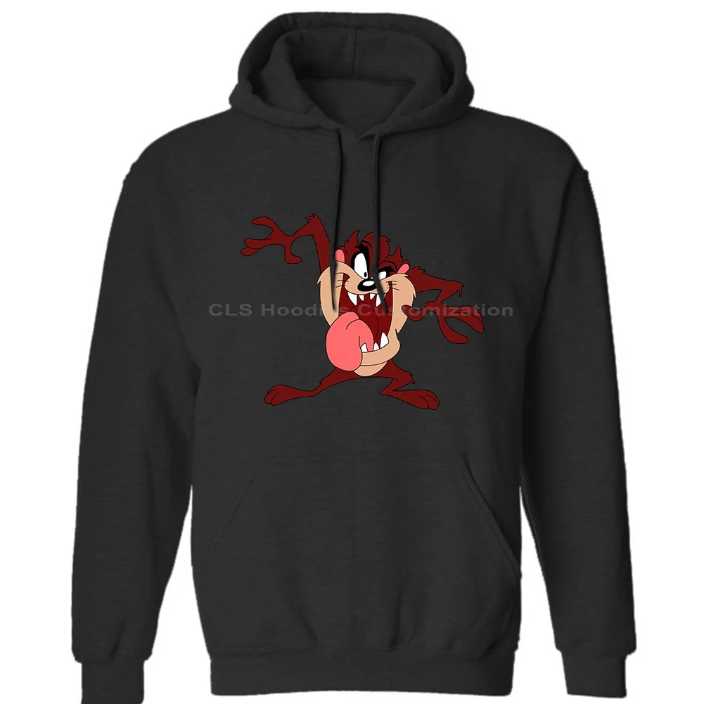 Тасманский Дьявол TAZ COYOTE LOONEY TUNES мультфильм мужские нейтральные() зимние толстовки кофты с капюшоном