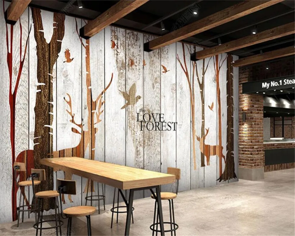 Обои для стен 3 d ретро Ностальгический стиль настенное панель телевизора с