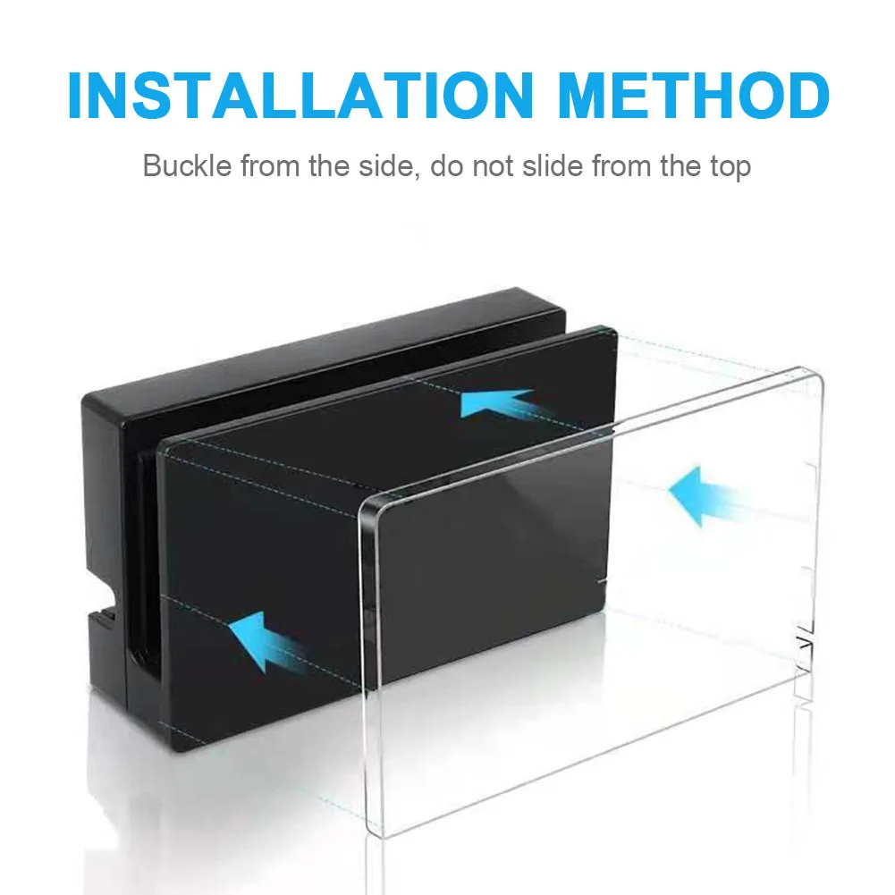 

Transparent PC Charging Dock Cover Sleeve Anti Dust Guard Protective Hard Case for Nintendo Switch Accessories