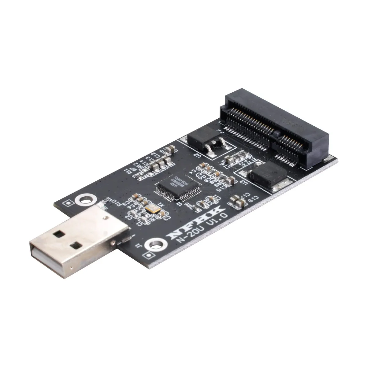 

Zihan MSATA Mini PCI-E к USB 2.0 тип A внешний SSD PCBA конвейер адаптер Ручка карта драйвера без чехла