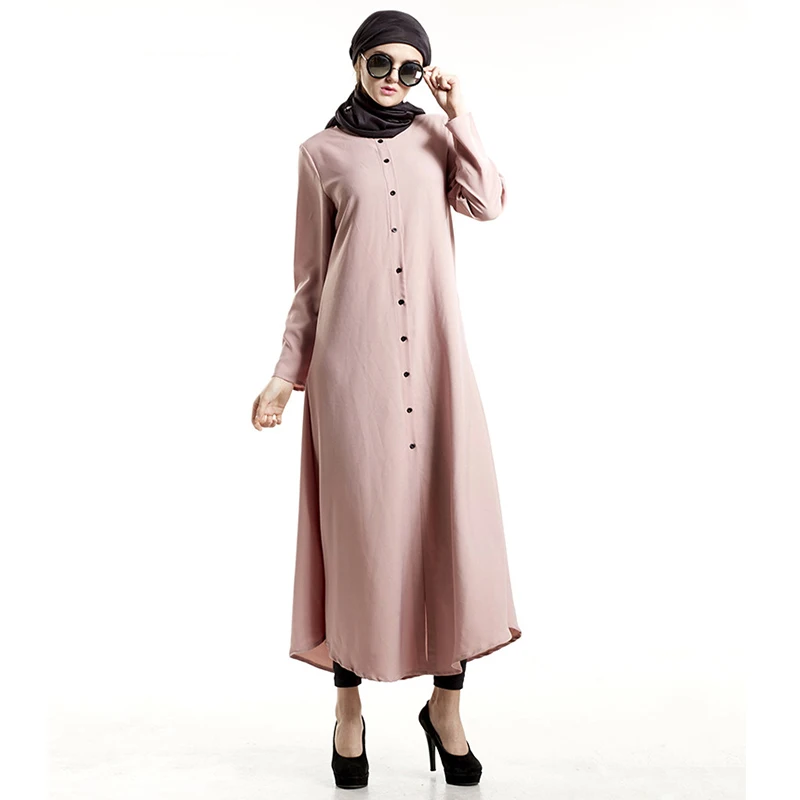 Мусульманские турецкие длинные рубашки большого размера Abaya в Дубае