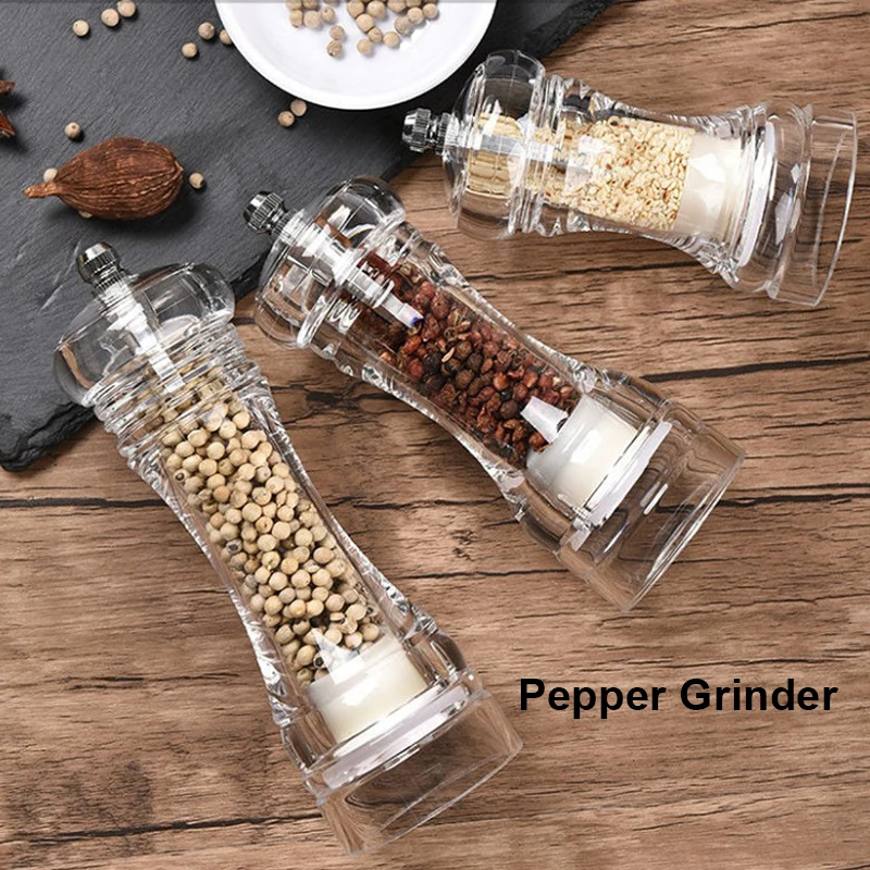 

Pepper grinder Manual Spice Mill Salt and Pepper Mills Set Adjustable Herb grinder Salt shaker Kitchen Tools Accessories