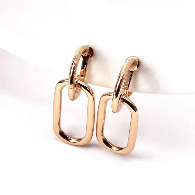 Серьги клипсы цвет без отверстий рандомные серьги прокола не пирсинг ювелирные