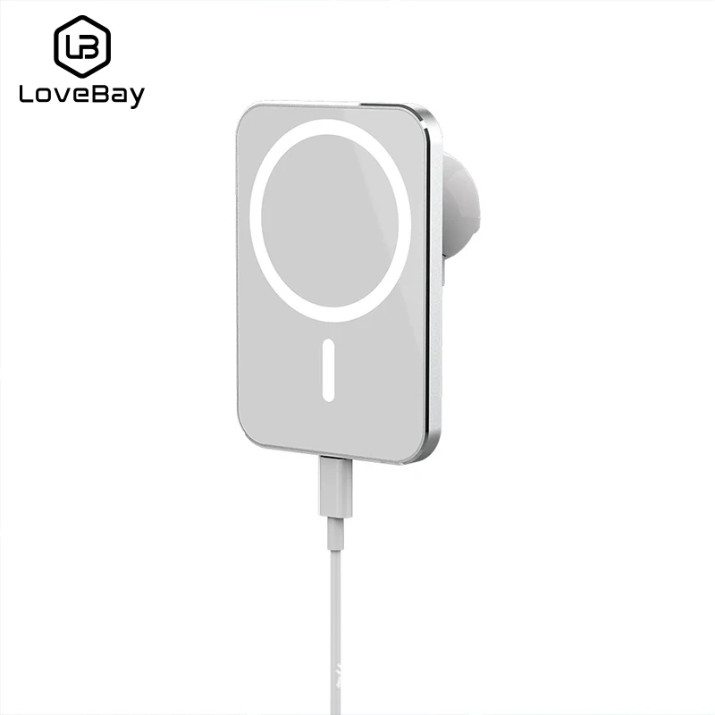 Беспроводное Автомобильное зарядное устройство LOVEBAY 15 Вт магнитное на присоске