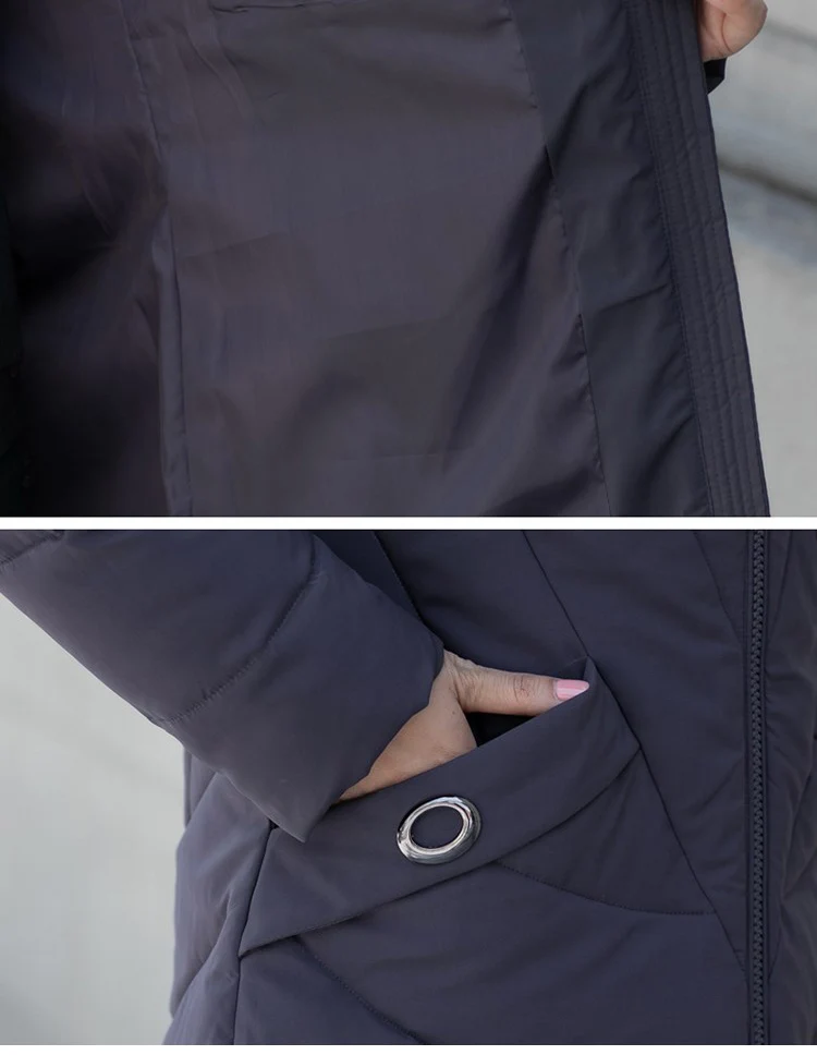

Thick Cotton Coat Women 2019 New Winter Down Cotton Outwear Hooded Plus Size XL- 5XL Warm Jacket Female Parker Cotton Jacket