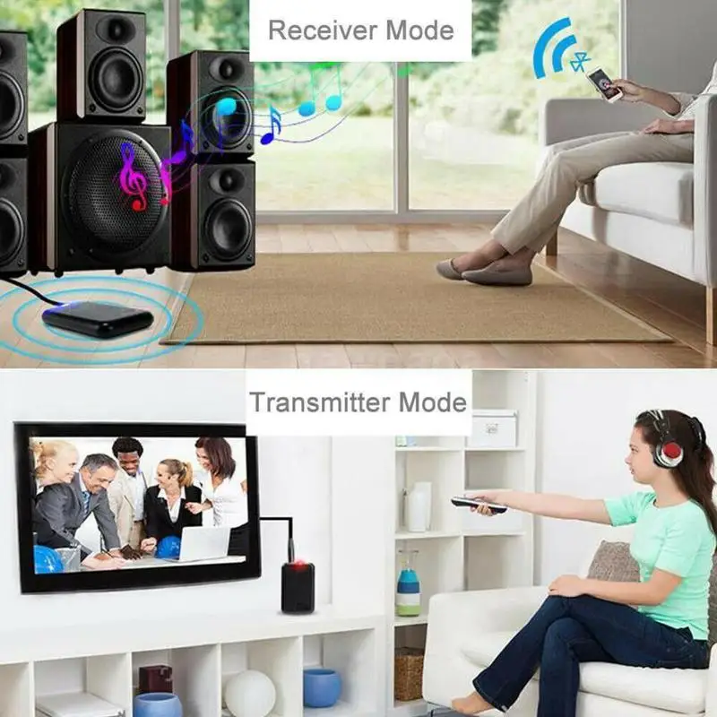 Беспроводной передатчик 2 в 1 с Bluetooth V4.2 и приемником A2DP аудиоадаптер Jack 3 5 мм