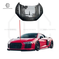 real carbon fiber front engine hood bonnets covers for audi r8 body kit 2016