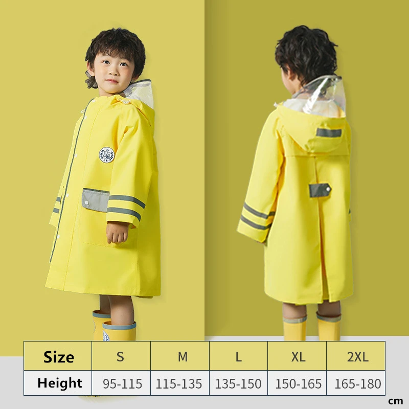 Детский непромокаемый плащ для девочек зимний дождевик пеших прогулок модная