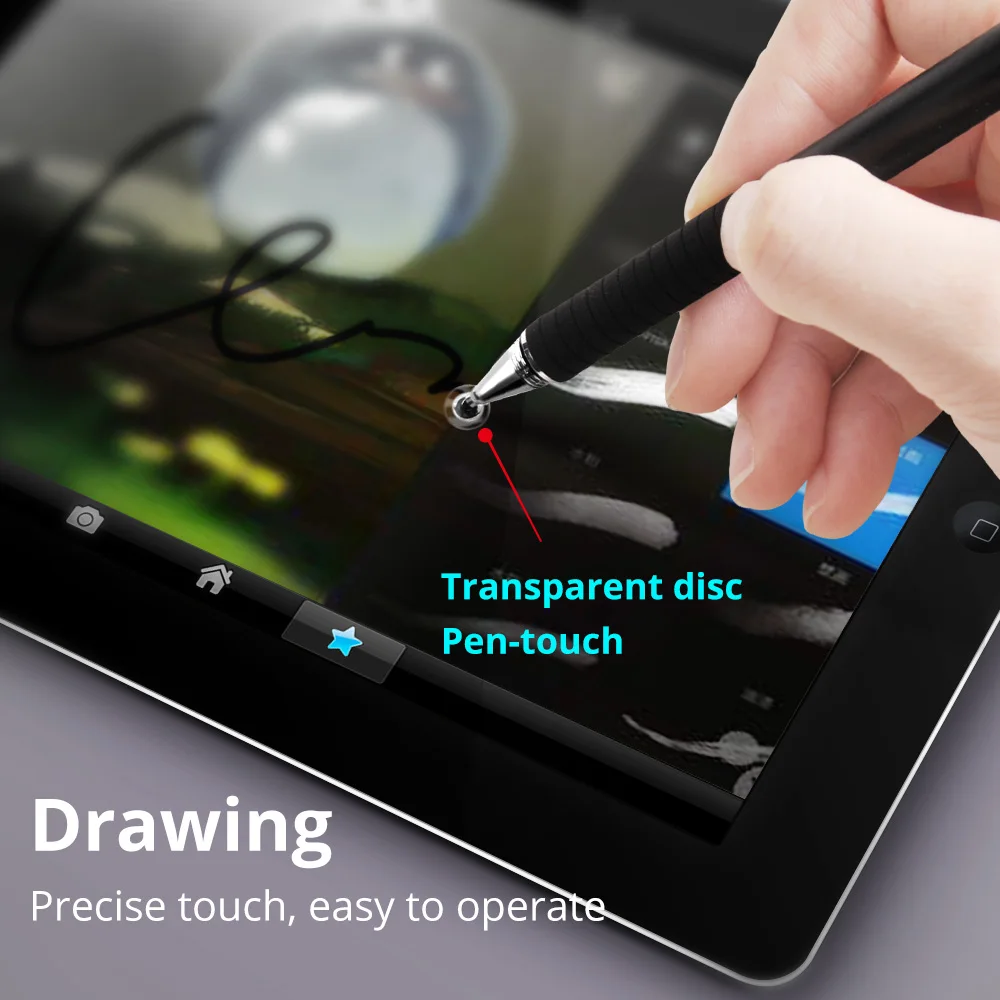 universal 2 in 1 stylus pen for phone tablet touch pen drawing capacitive screen caneta pencil for smartphone smart android pens free global shipping