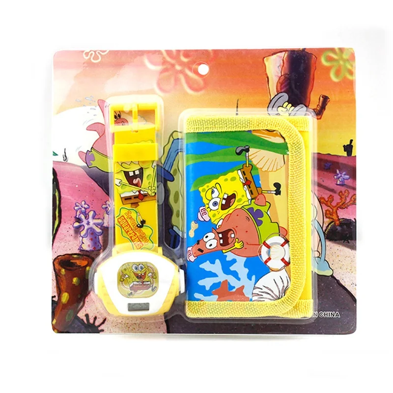 Детский комплект с бумажником и проекционными часами из мультфильма Человек