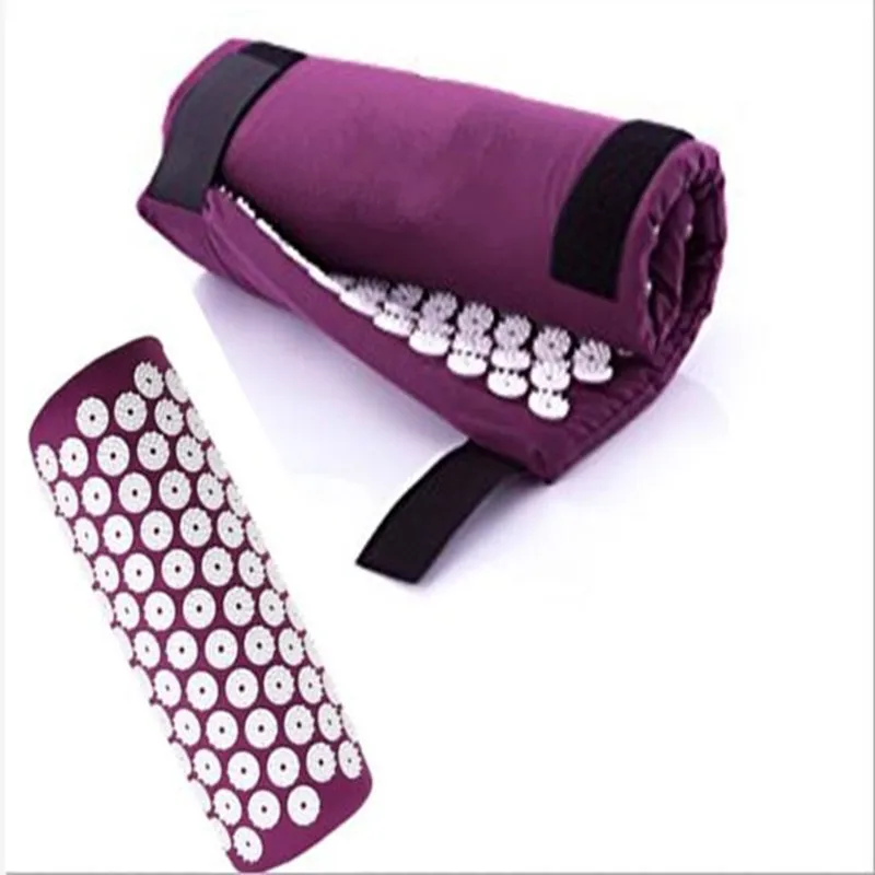 

6 Colors Yoga Mat Acupressure Massage Mat with Pillow Body Pain Stress Relief Acupuncture Spike Cushion Health Massage Care Tool