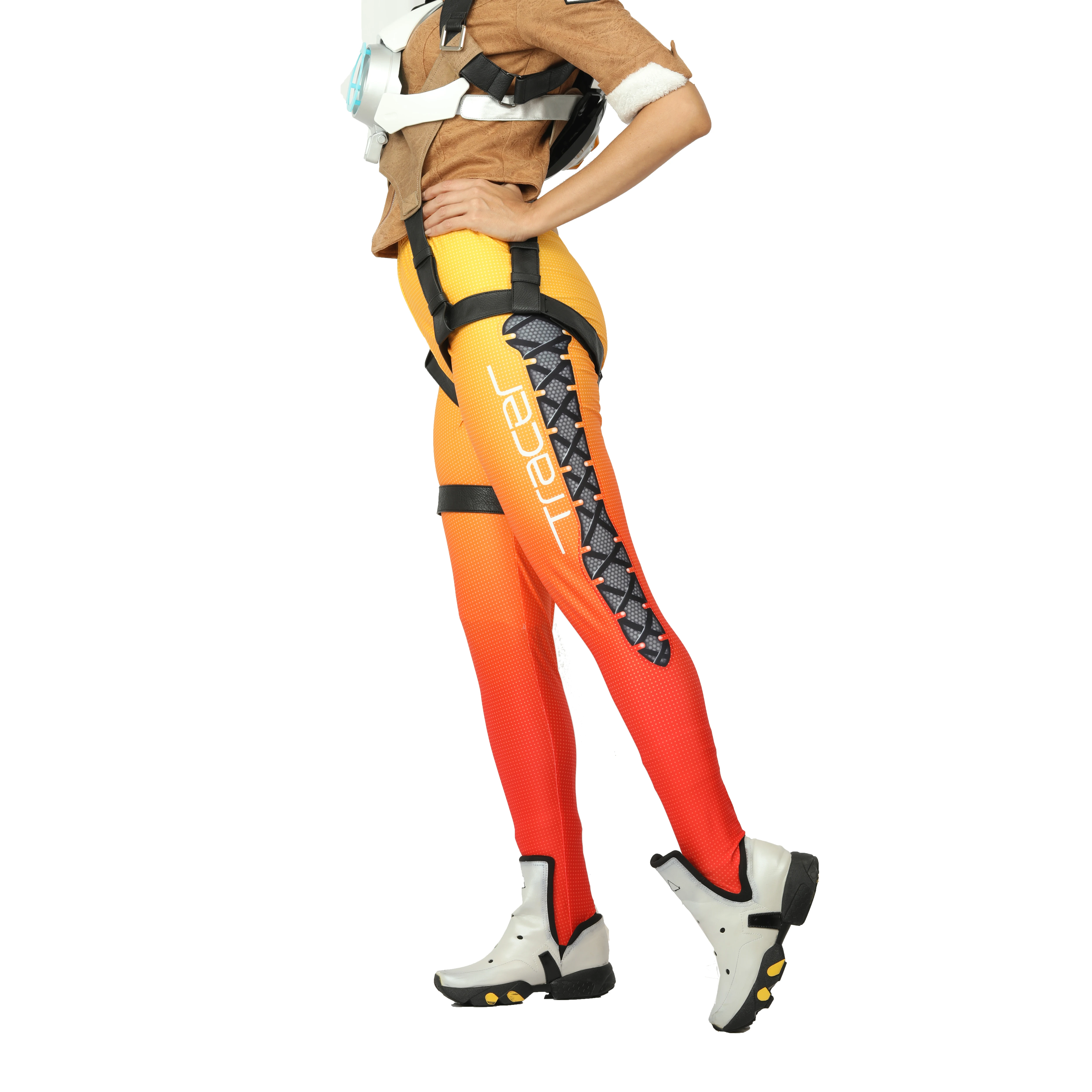 Костюмы для косплея Lena Oxton женские официально лицензированные брюки Overwatch