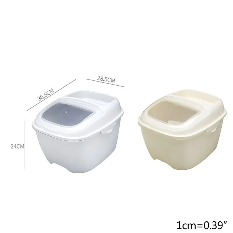 Многоразовый вместительный герметичный контейнер для риса 10 кг емкость хранения