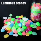 Светящиеся камни для сада, украшение для аквариума, светится в темноте