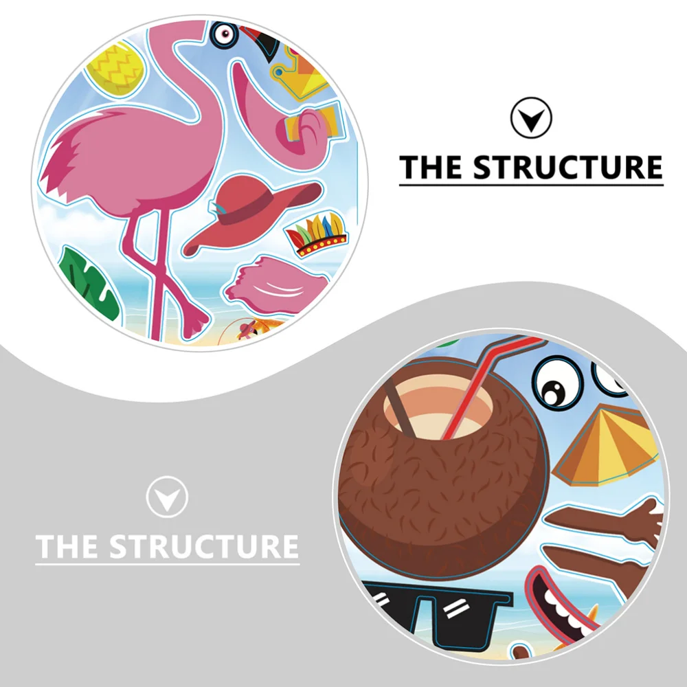 

20Pcs Gift Stickers Party Window Wall Doors House Decors (Assorted Color)