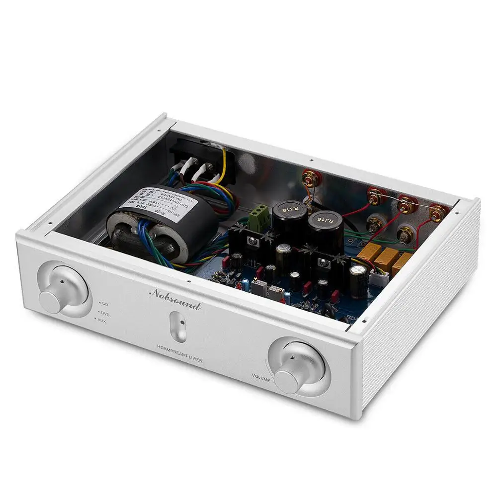 Douk аудио Hi-End MOSFET Предварительный усилитель HiFi транзистор 3 стерео L/R RCA аудио вход предусилитель REF Mark Circuit
