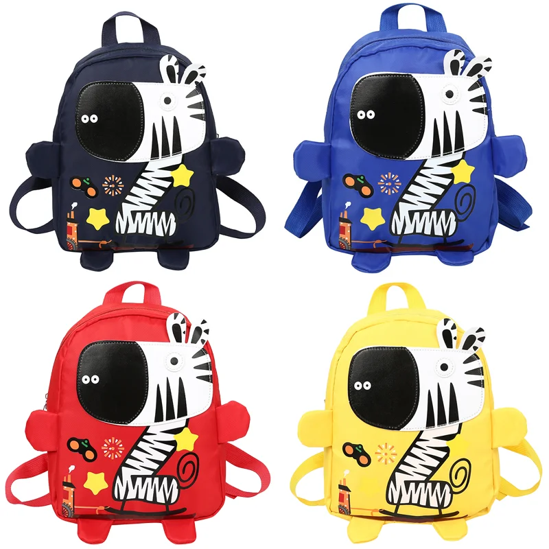 2020 Cartoon Nylon Children Backpacks Toddler Kindergarten Schoolbag Kids Backpack Zebra Children School Bags Girl Boy Backpacks