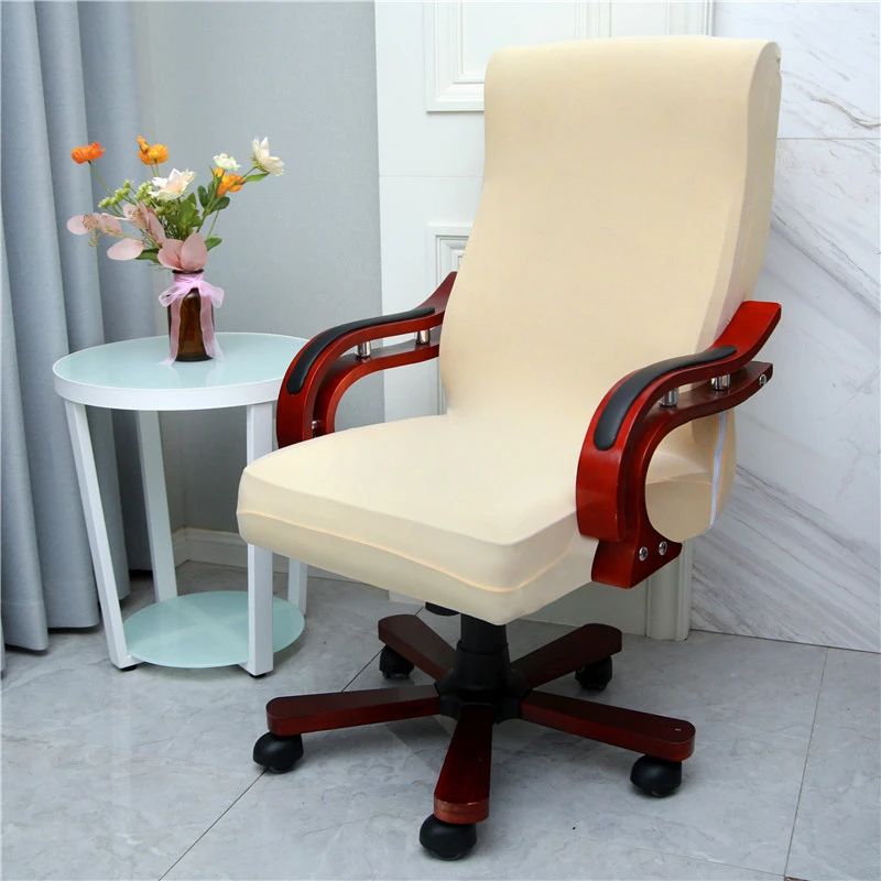 

Universal Boss Desk Chair Covers Rotating Protector Anti-dirty Washable Stretch Spandex Swivel Executive Chair Covers Seat Cover