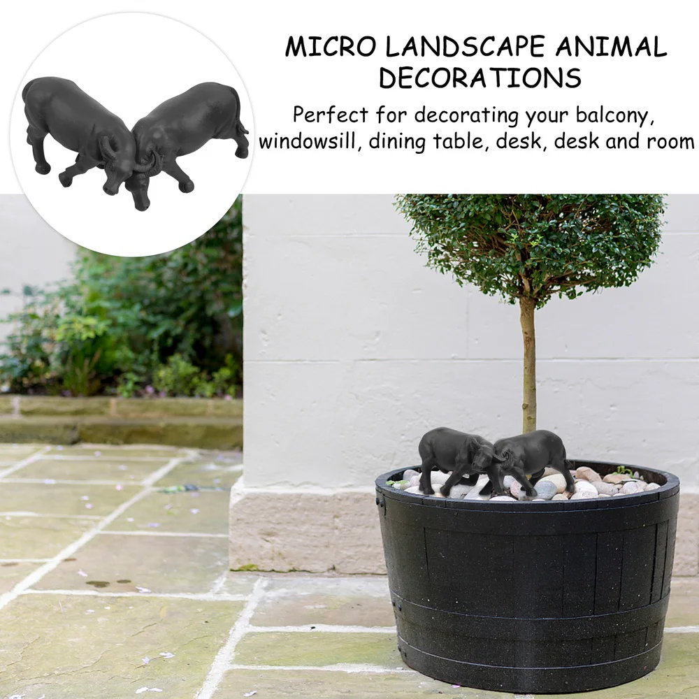 

1pc Vivid Calf Figurines Useful Micro Landscape Decor Delicate Calf Model
