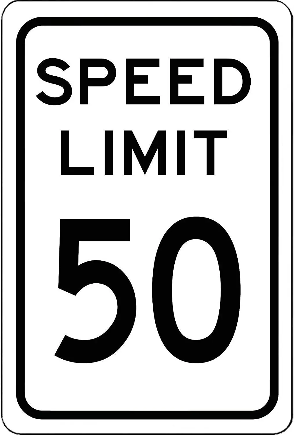 

Metal Signs Tin Warning Sign Vintage Retro Wall Decor Speed Limit 50 Mph Sign Road and Street Sign No Rust for Cafe Bar Home