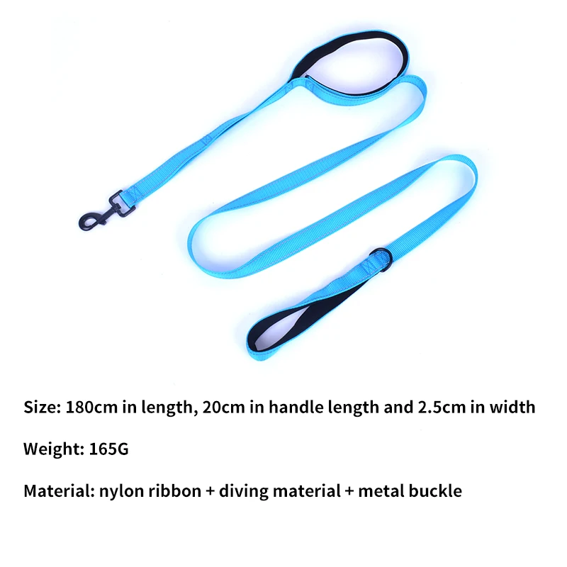 

Reflective Pet Dog Leash Durable Nylon Traction Rope Outdoor Training Walking Safety Lead Leashes for Dogs Pet Supplies Solid