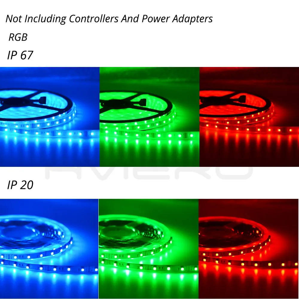 

New arrival RGB LED Strip 3535 IP20/IP67 RGB Color Changeable DC12V Flexible LED Light 60LED/m 5m/lot