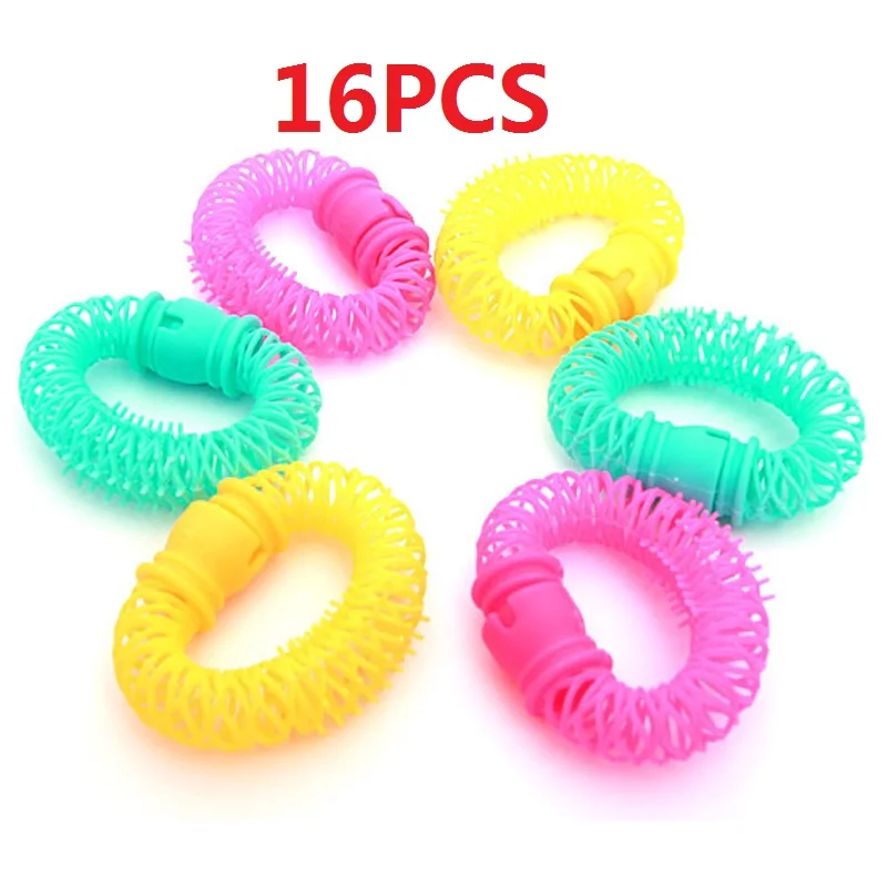 16pcs 8/16 шт. DIY парикмахер Magic пончики, бигуди для волос для укладки волос бигуди спиральные curles инструмент для женщин все для парикмахеров - Цвет: 16pcs