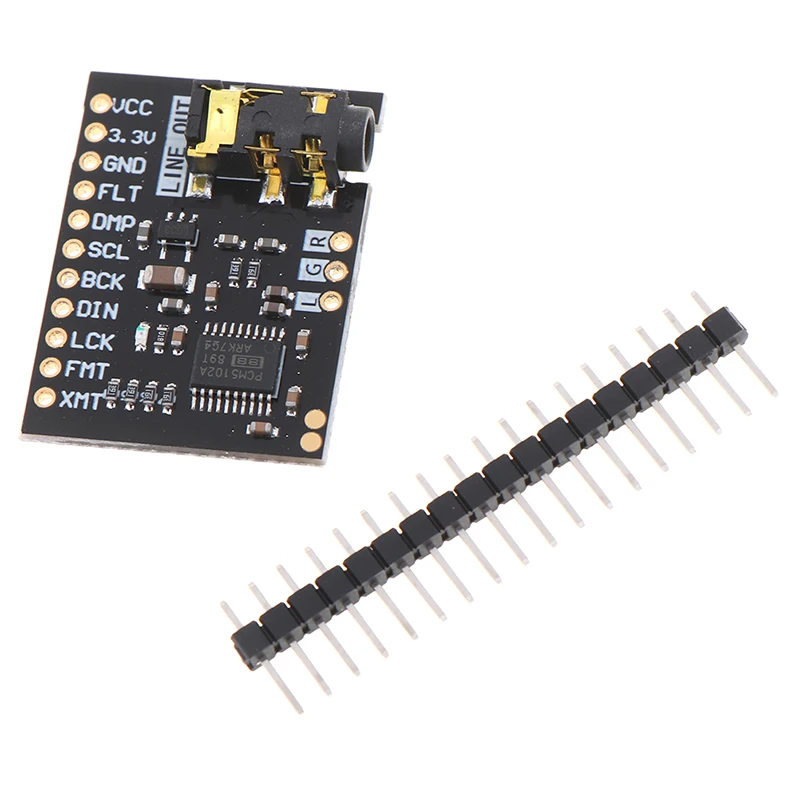 Новинка Плата декодера интерфейса PCM5102A DAC I2S 192 кГц 24 бит стерео разъем цифровой