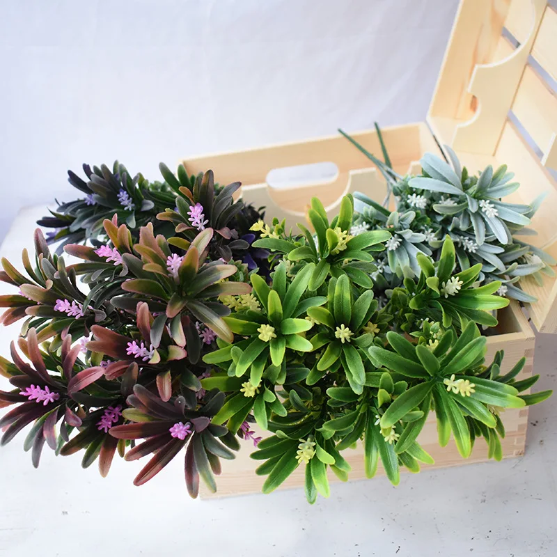 35 см настоящая сенсорная 5 вилка hyacinth трава пластиковая водная искусственная