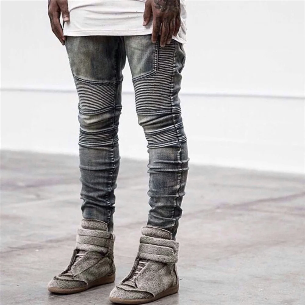 

New Patches Men Jeans Skinny Letters rock revival Straight Fashion Mulit-Color Denim Pants Biker Casual classic mens designer