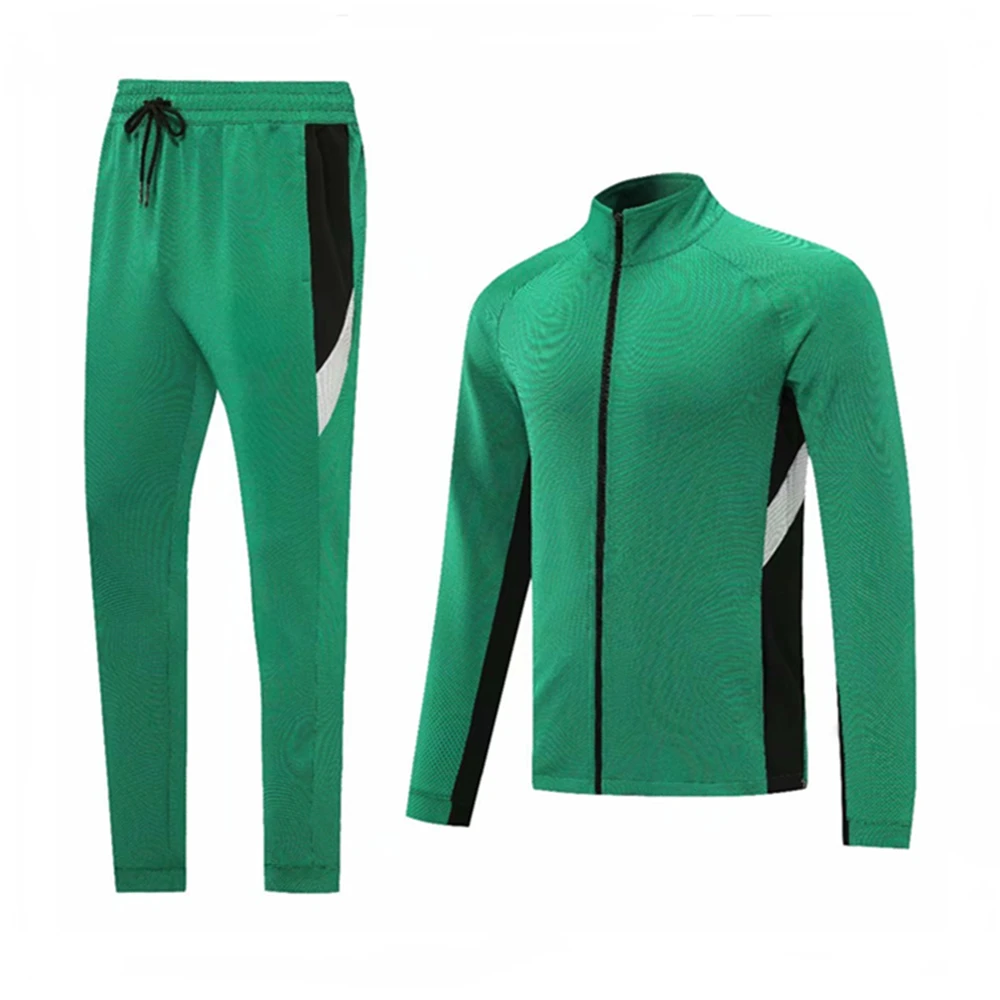 

Youth Adult Tracksuits Basketball Uniform Zip Jackets Sweat Pants On Stage Suit Training Football Outdoor Running Coat Trousers