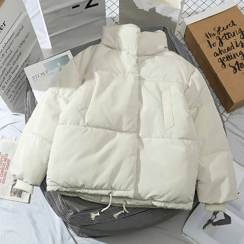 Парка женская в стиле оверсайз однотонная утепленная куртка Повседневная теплая