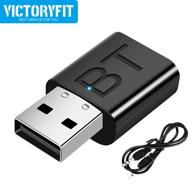 Bluetooth 5 0 приемник передатчик 2 в 1 AUX HiFi аудио USB стерео адаптер с 3 мм кабелем для