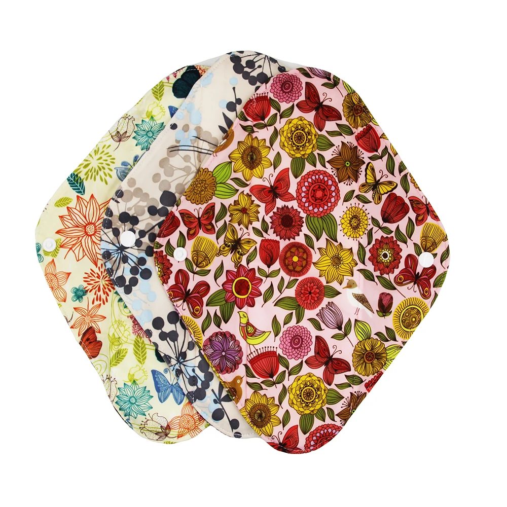 Многоразовые гигиенические прокладки VEJYO для женщин Уголь органического бамбука