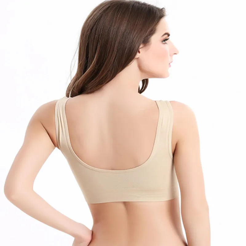 Спортивный бюстгальтер без стальных колец бесшовное нижнее белье для йоги и