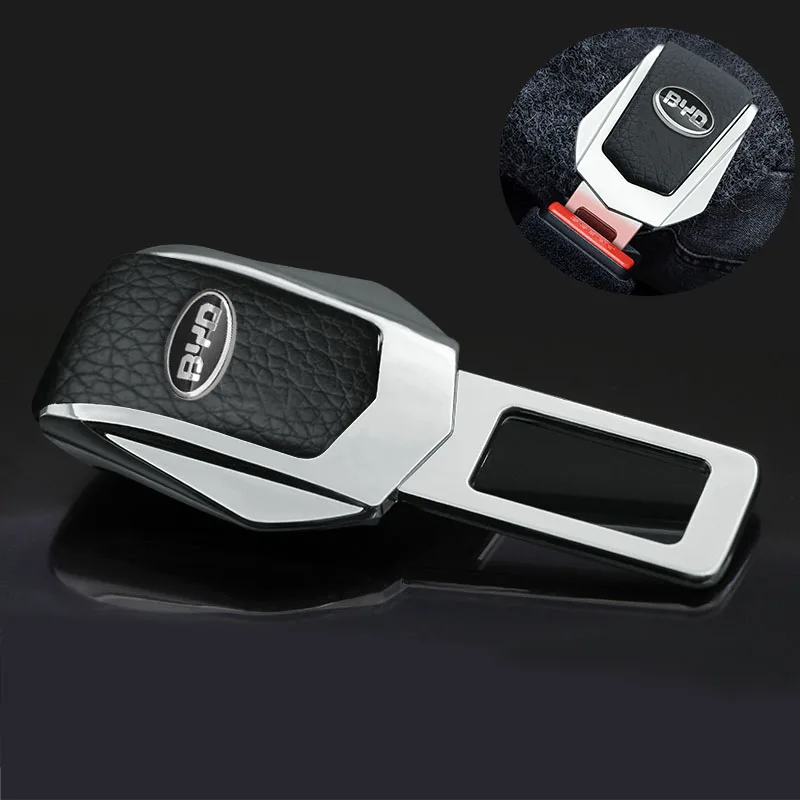 

1pcs Car Badge Seat Belt Clip Safety Belt Buckle Plug Auto Accessories for BYD F3 S6 S7 S8 F6 F0 M6 G3 G5 G7 E6 L3 Car Goods