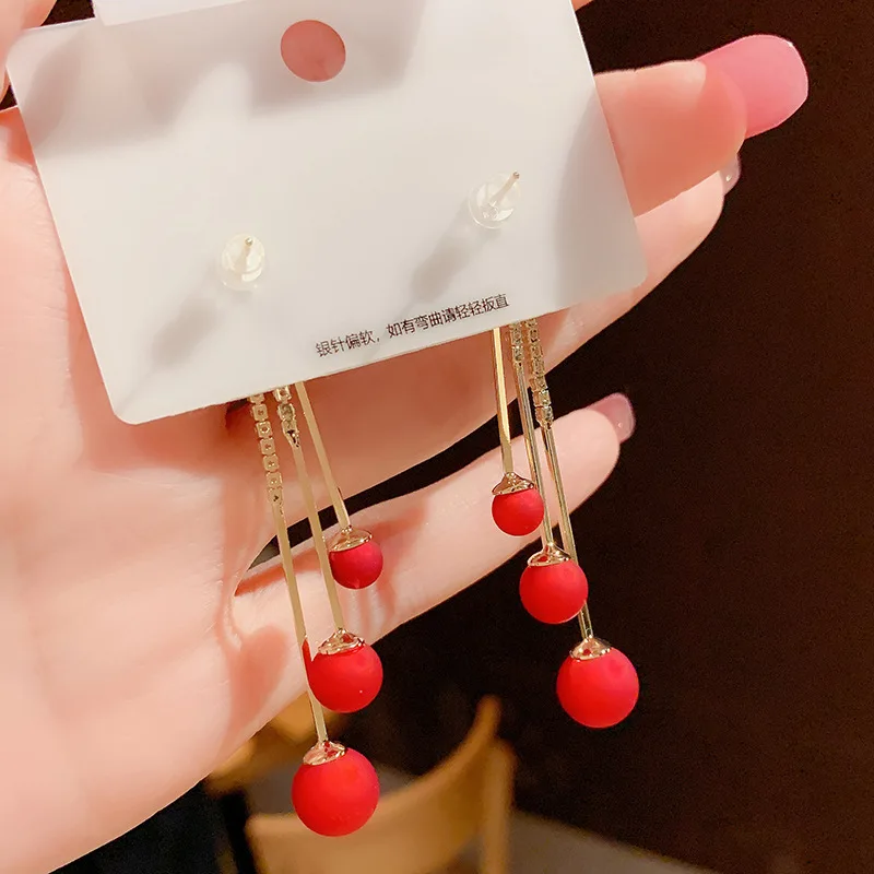 Изысканный кубический циркон серьги темпераментные элегантное жемчужная