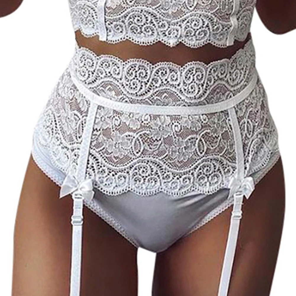 

Women Sexy Lace Lingerie Sets Hollowed Out Embroidery V-neck Underwear Bralette Comfortable Bra Panties 2 Pieces Exotic Sets