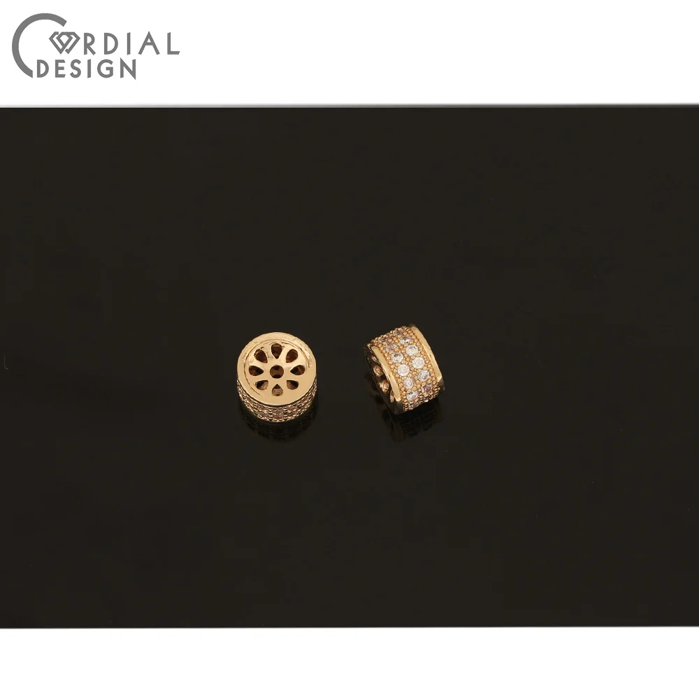

Cordial Design 40Pcs 6*10MM Jewelry Accessories/Hand Made/CZ Spacers/Cylinder Shape/Charms For Bracelets/DIY Earring Findings