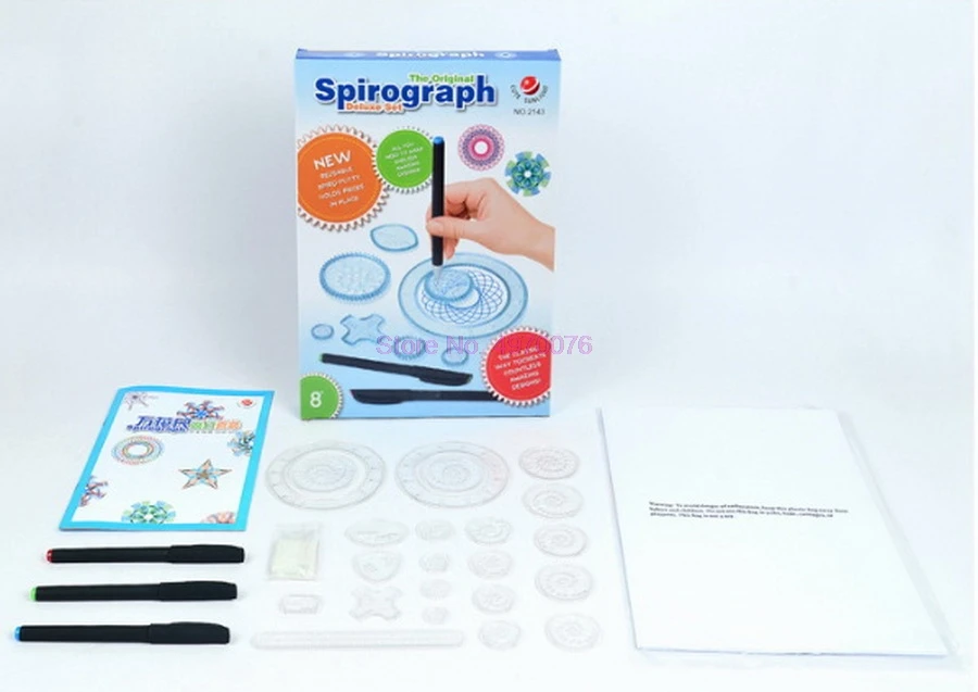 Аксессуары для рисования в виде спирографа 22 шт. | Игрушки и хобби